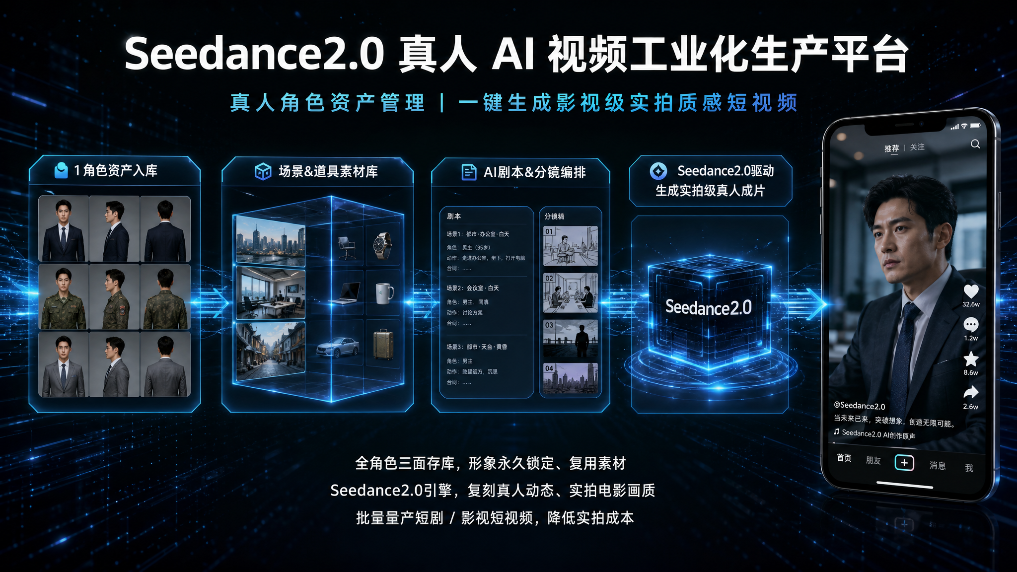 Seedance2.0 真人视频生成平台